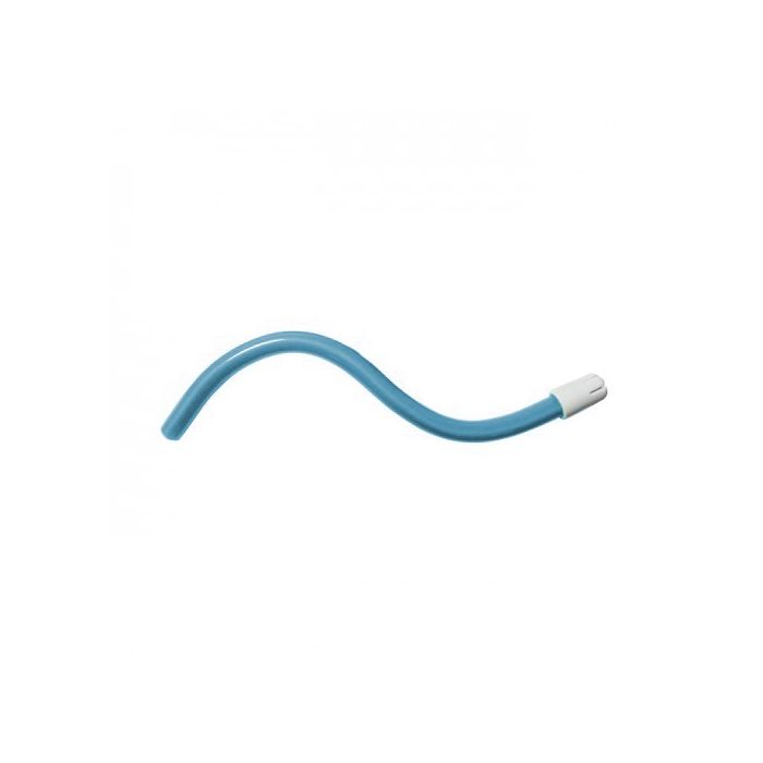 maxill Clear Saliva Ejectors, 100 per bag (Blue with White Tip)