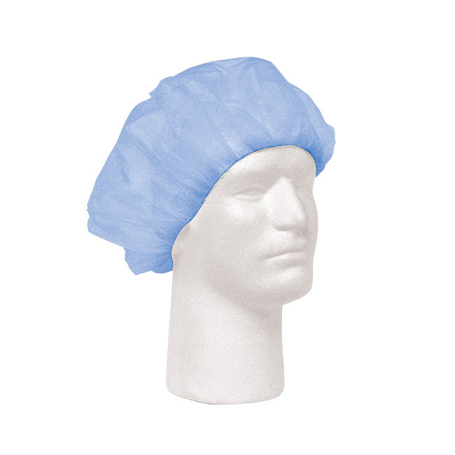 maxill 24 in Universal blue SMS bouffant cap