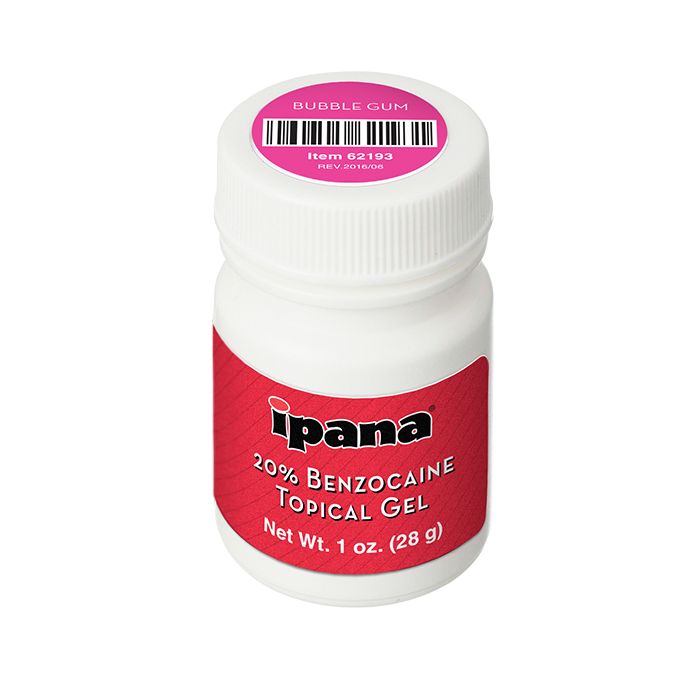 ipana 20% Benzocaine Topical Gel, 28 g bottle - Bubble Gum
