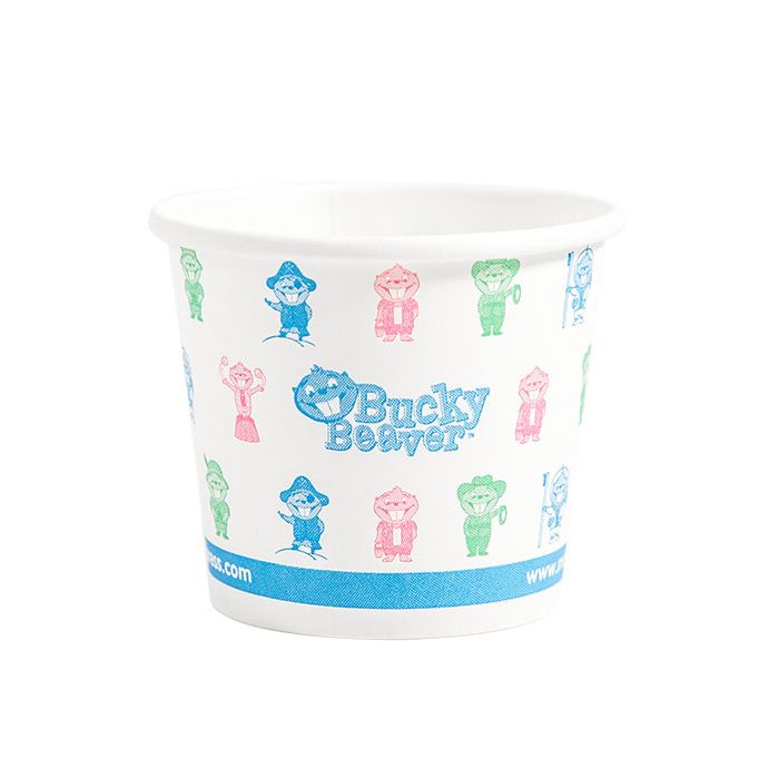 maxill 4oz Designer Rinse Cup, 1000 per box (Bucky Beaver)