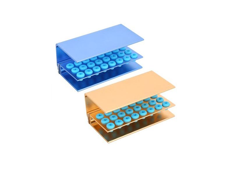 Silicone bur blocks holder stand, 16 holes, for RA and FG burs