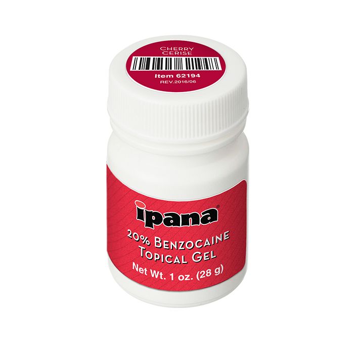 ipana 20% Benzocaine Topical Gel, 28 g bottle - Cherry