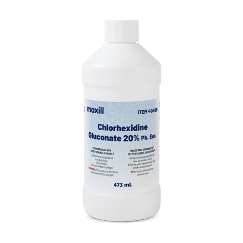 Chlorhexidine gluconate solution 20% w/v, 473 mL bottle