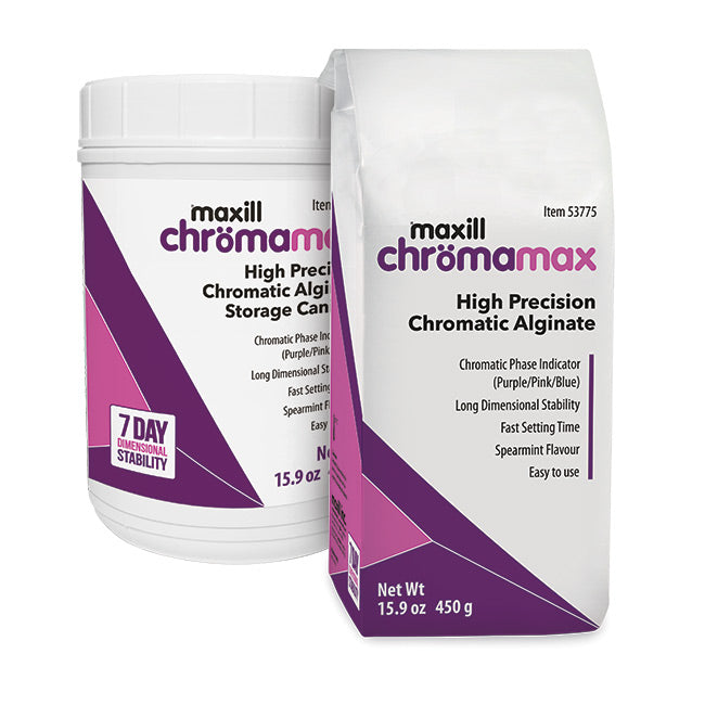 maxill chrömamax alginate bag and storage canister
