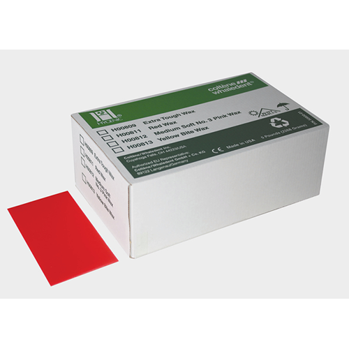 Hygenic red baseplate wax, 5 lb
