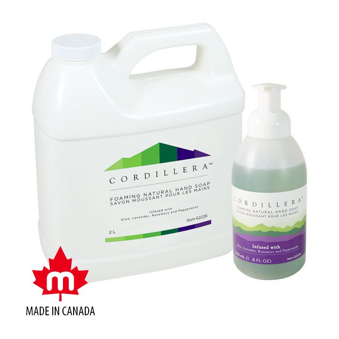 Cordillera Foaming Natural Hand Soap, 2 L per jug