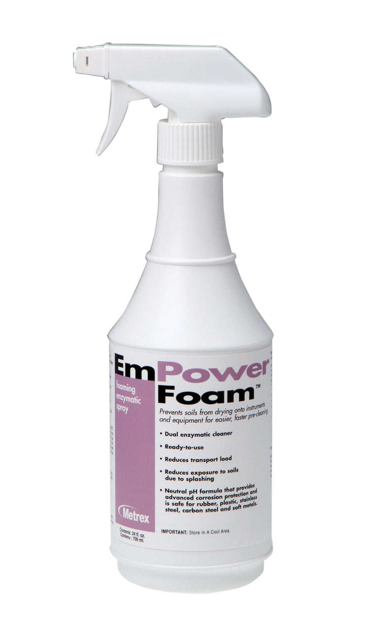 Metrex EmPower Foam dual enzymatic foaming spray, 24 oz bottle