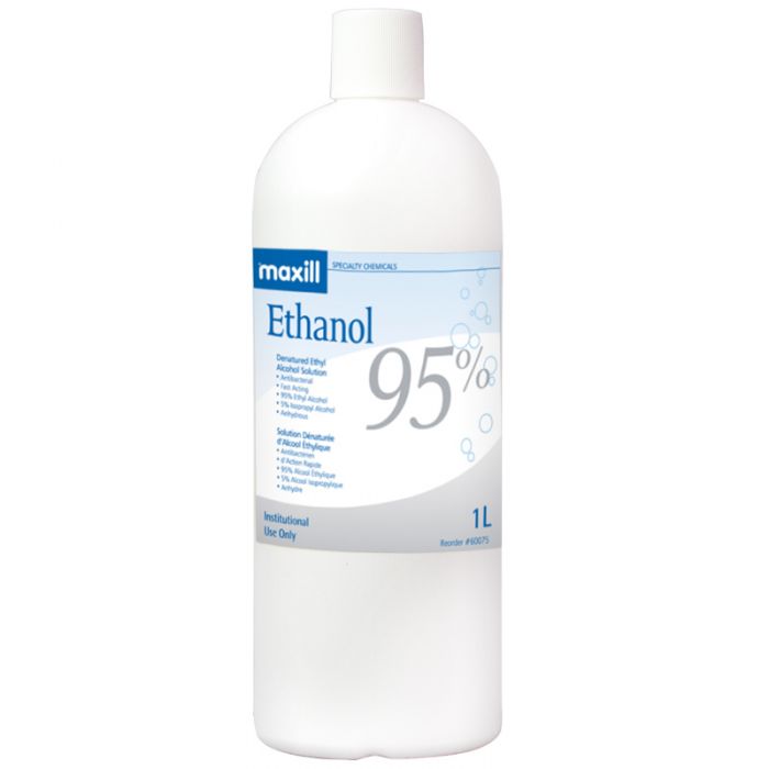 ISO 95% Ethanol, 1 L per bottle