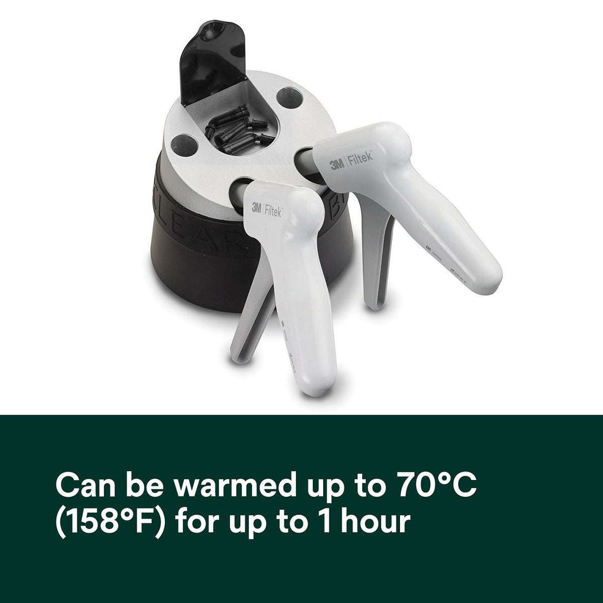 Filtek Supreme Flowable capsules in a warming unit