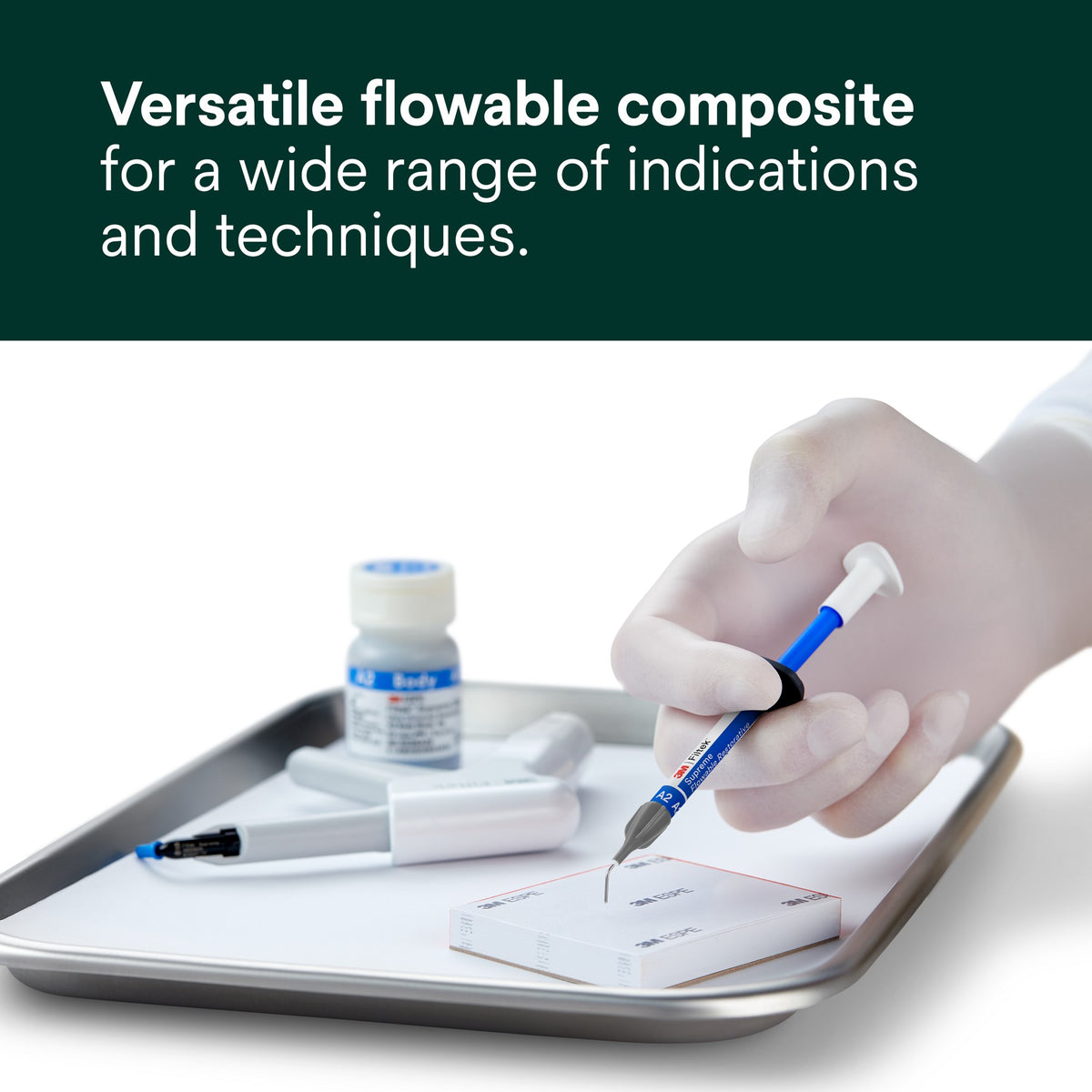 3M Filtek Supreme Flowable Restorative syringe in use