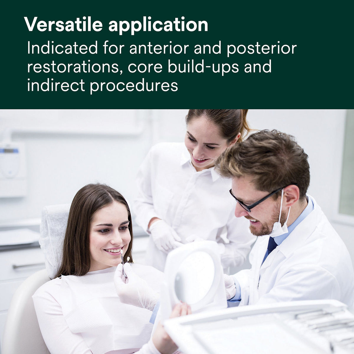 Filtek Z250 used for anterior and posterior restorations