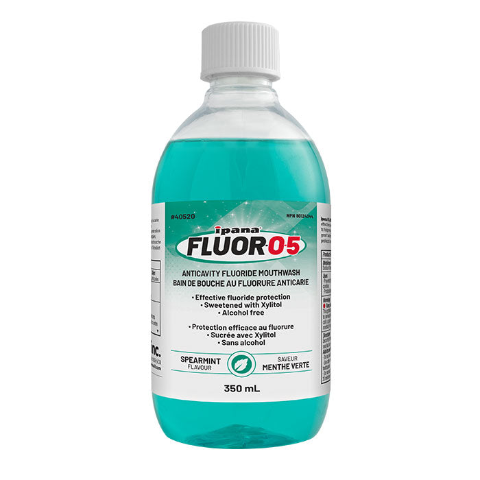 ipana FLUOR-O-5 mouthwash 350 mL, spearmint