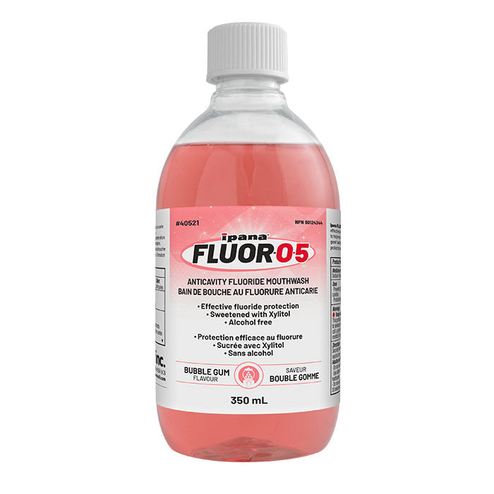 ipana FLUOR-O-5 mouthwash 350 mL, bubble gum