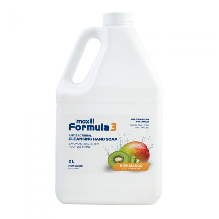 maxill Formula 3 Antibacterial Hand Soap, 2 L Kiwi Mango Scent