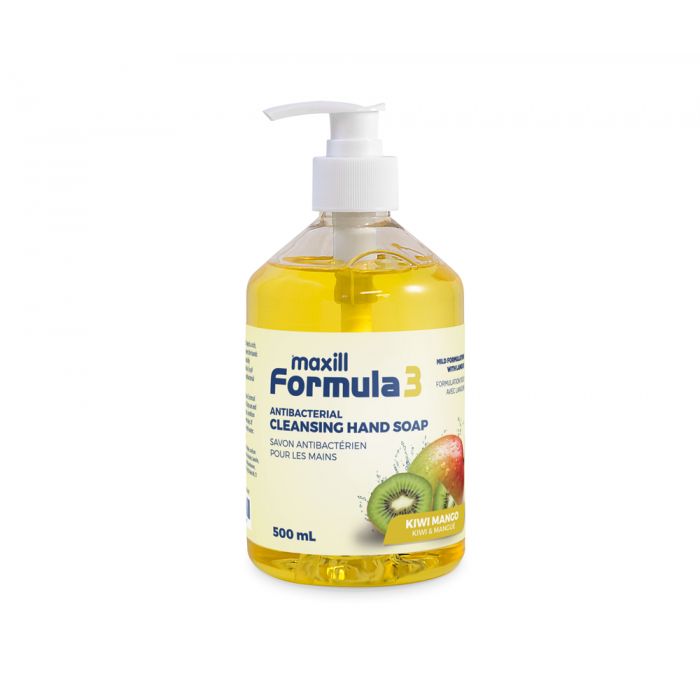 maxill Formula 3 Antibacterial Hand Soap, 500 mL Kiwi Mango Scent