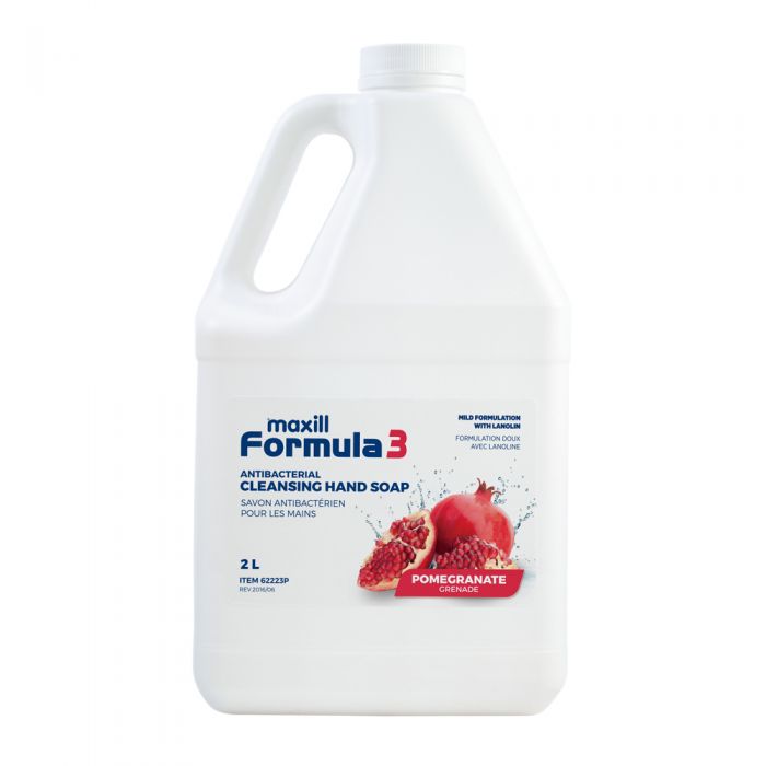 maxill Formula 3 Antibacterial Hand Soap, 2 L Pomegranate Scent