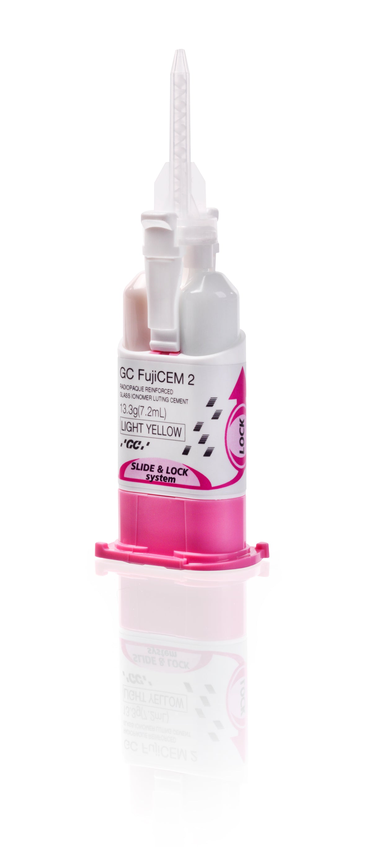 GC FujiCEM 2 automix cartridge with mixing tip