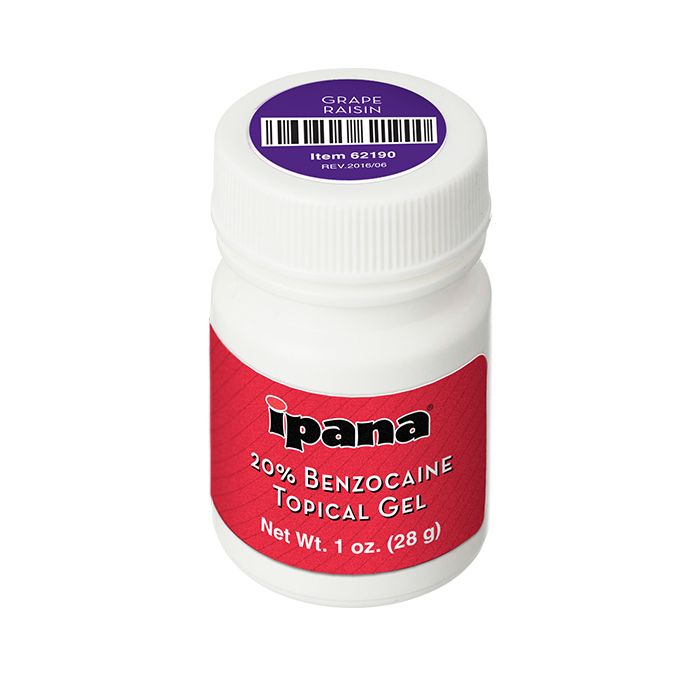 ipana 20% Benzocaine Topical Gel, 28 g bottle - Grape