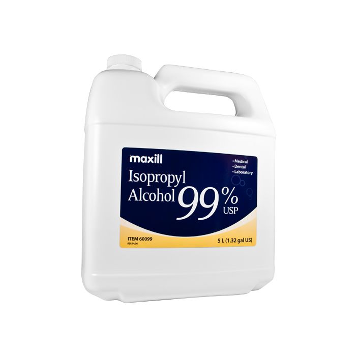 ISO 99% Isopropyl Alcohol, 5 L per jug