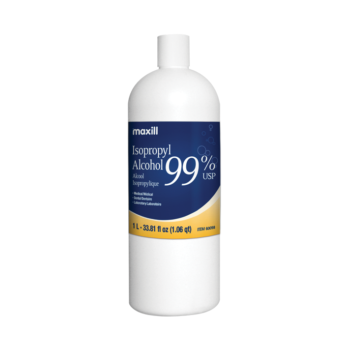 ISO 99% Isopropyl Alcohol, 1 L per bottle