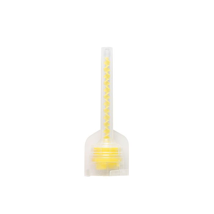 maxill Krystal Klear Mixing Tips, Yellow 45 mm (1:1) | 48 tips per bag