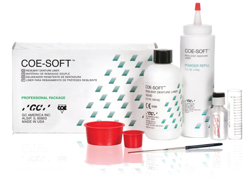 GC COE-SOFT Professional Package box, powder refill bottle, liquid, lubricant and mixing cups