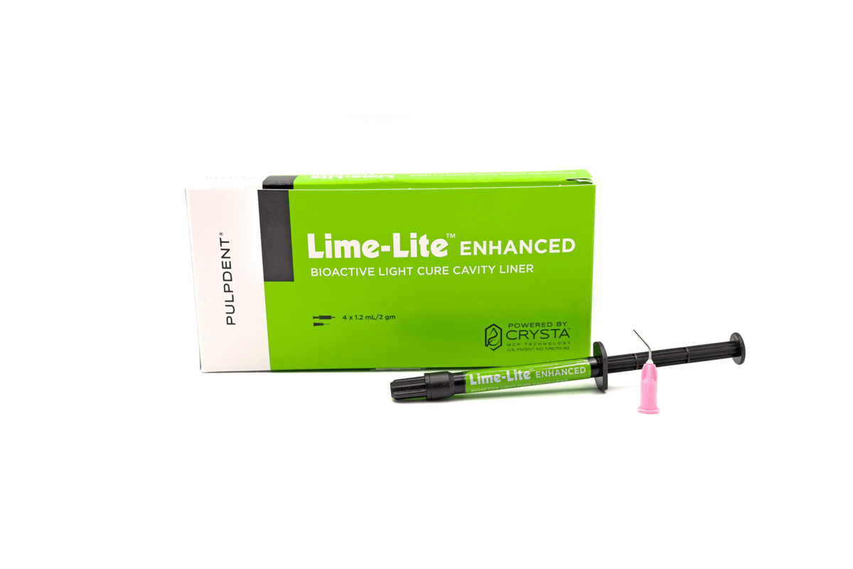 Pulpdent Lime-Lite Enhanced box and syringe
