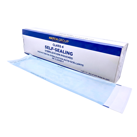 Hatch Sterilization Pouches 3.25" x 11" - 200/Box
