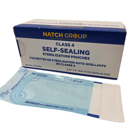 Hatch Sterilization Pouches 2.25" x 4"