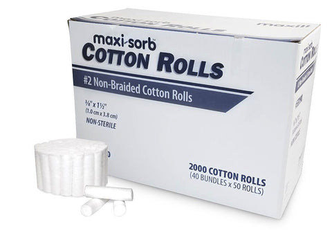 maxi-sorb #2 Non-Braided Cotton Rolls