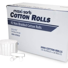 Non-Braided Cotton Rolls