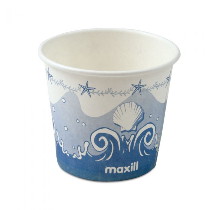 maxill 4oz Designer Rinse Cup, 1000 per box (Blue)