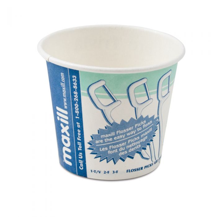 maxill 4oz Designer Rinse Cup, 1000 per box (Trivia)