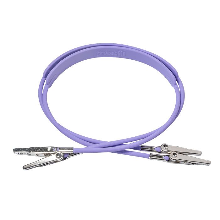 maxill Bib Clipz Autoclavable Silicone Bib Clips, 2 clips per bag - Lavender