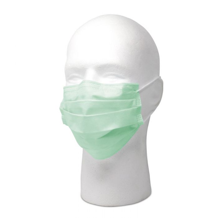 maxill Plus 3-Ply EL Mask, 50 per box (Green)