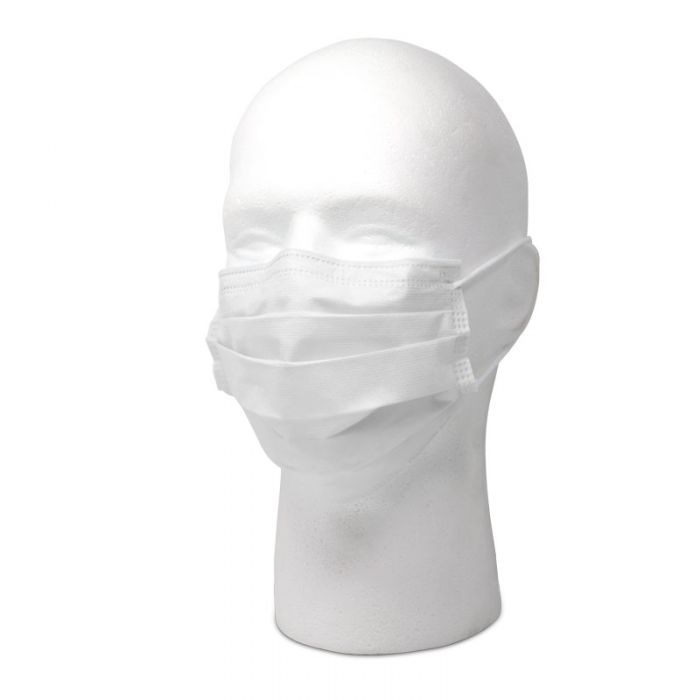 maxill Plus 3-Ply EL Mask, 50 per box (White)