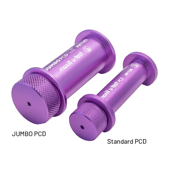 maxill u-test JUMBO PCD next to the standard size PCD