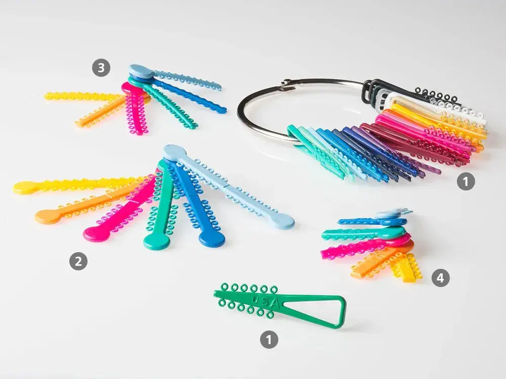 G&H elastomeric ligature ties, Versa-Ties sticks and colour ring