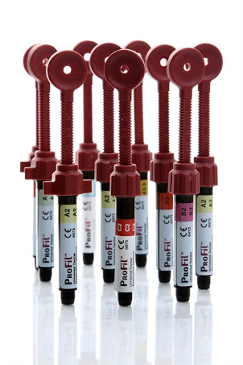 Silmet ProFil composite syringes in assorted shades