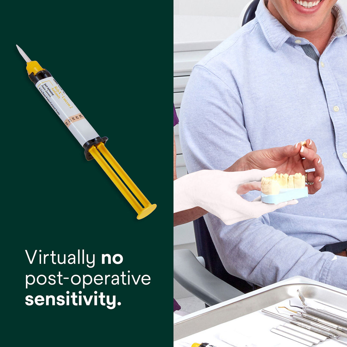 RelyX Unicem 2 with virtually no post-operative sensitivity