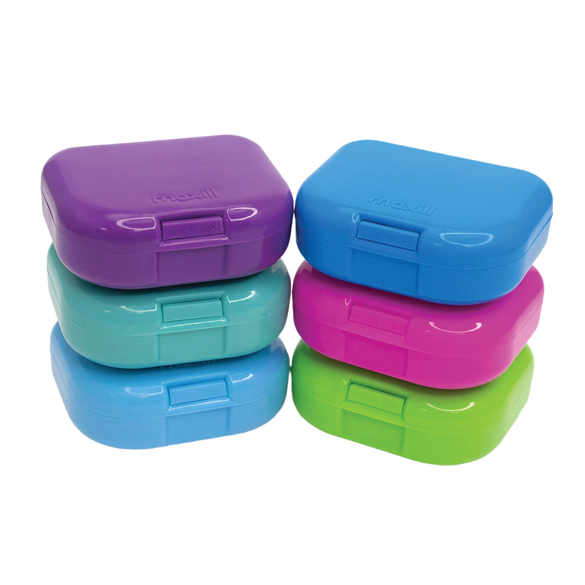Retainer boxes in assorted colours