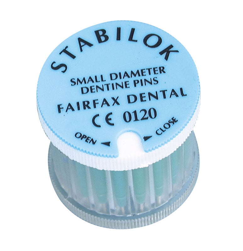 Stabilok stainless steel pins, small, blue