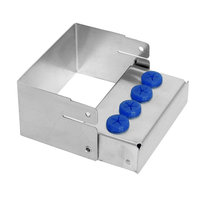 Ohio Forge flip lid bur holder with the lid open (4 place model)