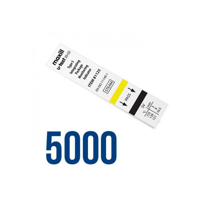 maxill u-test SI LR - Type 5 (Class V) Integrating Package Monitoring Indicators, 5000 integrators per bag