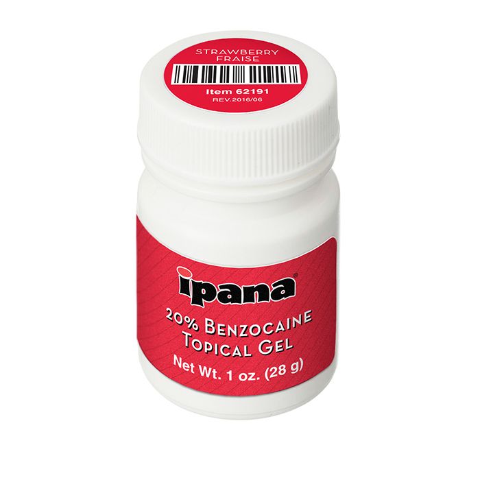 ipana 20% Benzocaine Topical Gel, 28 g bottle - Strawberry