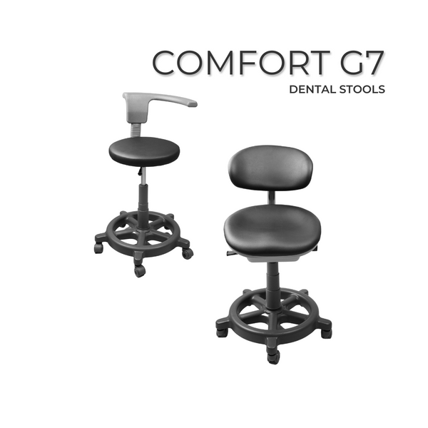 Hatch Comfort G7 dental stools, doctor and assistant stool