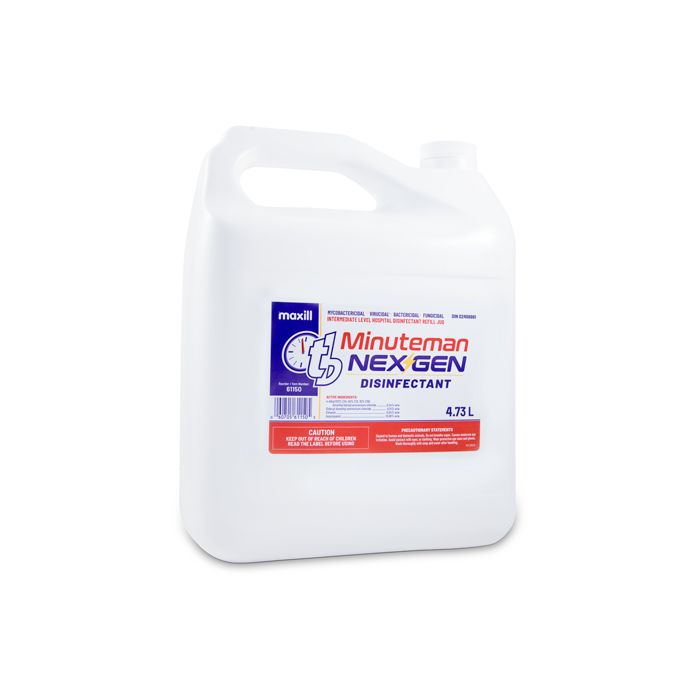 maxill tb Minuteman NEX GEN Disinfectant Wipes (6" x 7"), 4.73 L Refill Jug