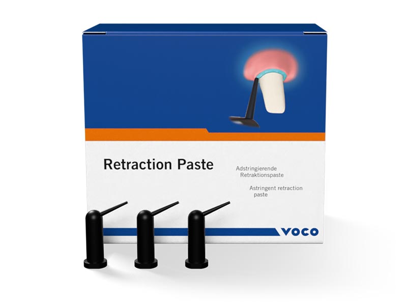 VOCO Retraction Paste carton and capsules