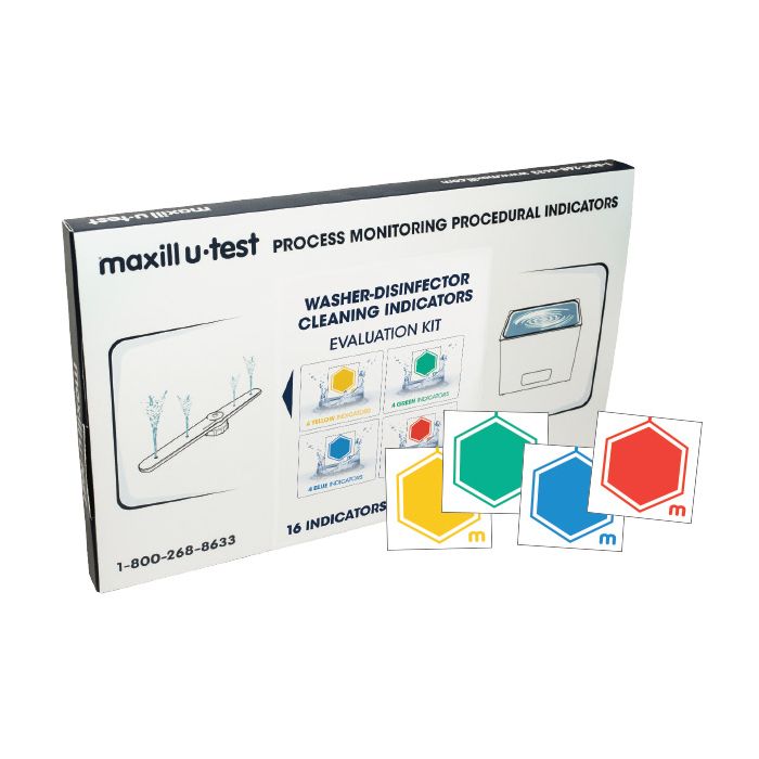 maxill u-test Washer-Disinfector Cleaning Indicators - 64 Pack