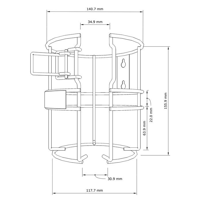 maxill Disinfectant Wipes Dispenser Rack, view 3